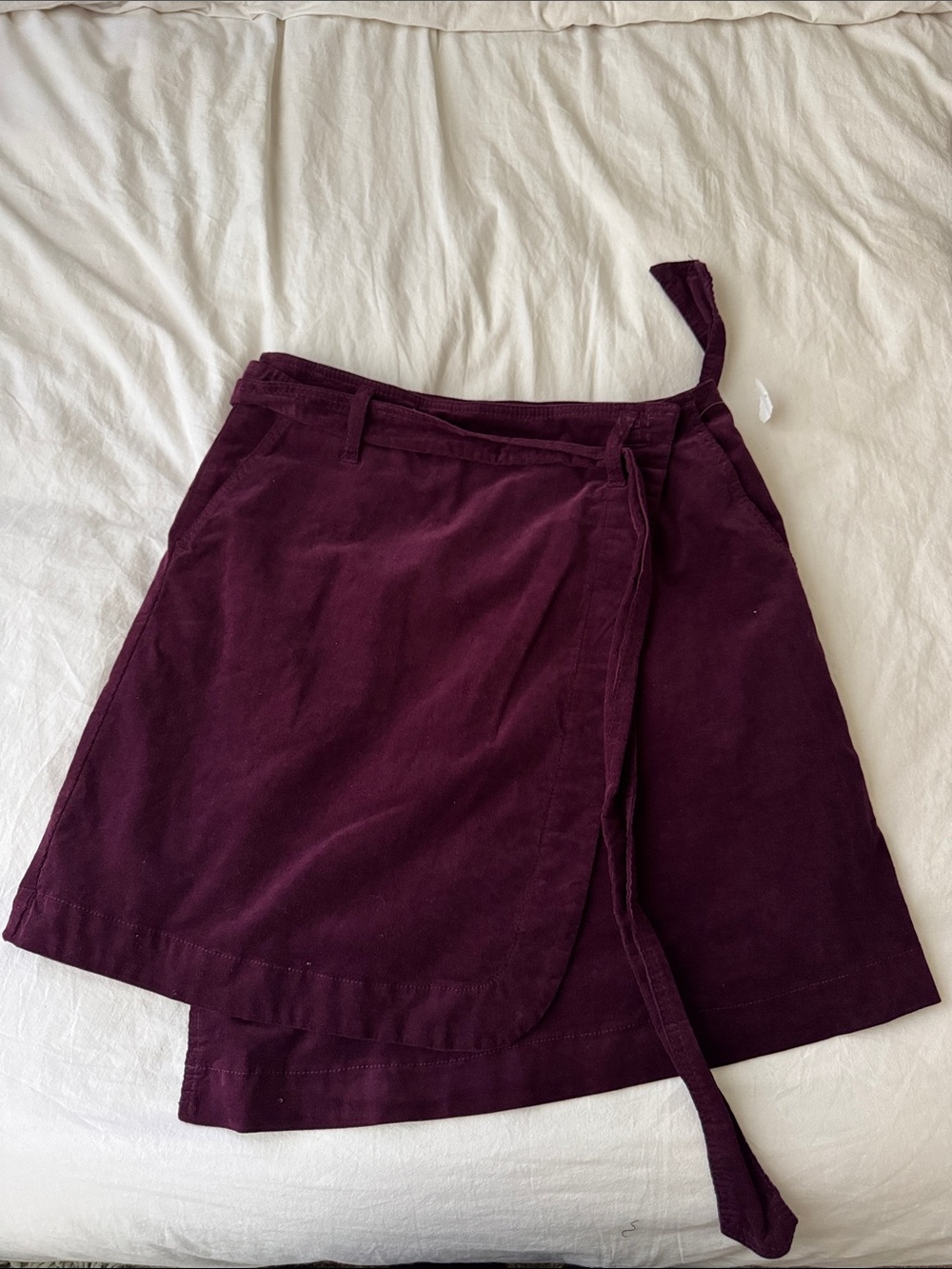 Plum Wrap Skirt - Deep Purple